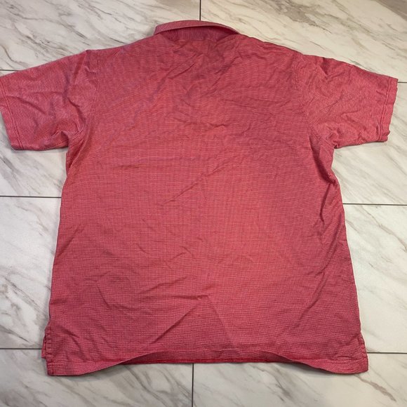 Peter Millar Cotton Golf Polo The Old Course at St Andrews Links Pink Salmon XL - Picture 3 of 6
